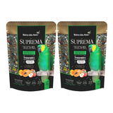 Kit 2un Ração Para Ave Suprema Papagaio 700g Reino Das Aves