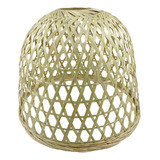 Lámpara De Araña Colgante Tejida De Bambú Rústica Para