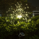 Araña Solar De 150 Led Luces Fuegos Artificiales Aire Libre