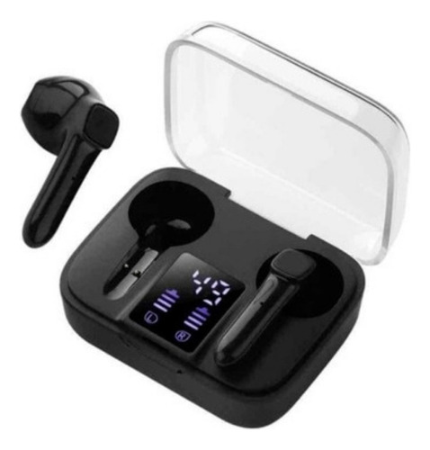 Fone De Ouvido In-ear Sem Fio J60 Preto Com Luz Led