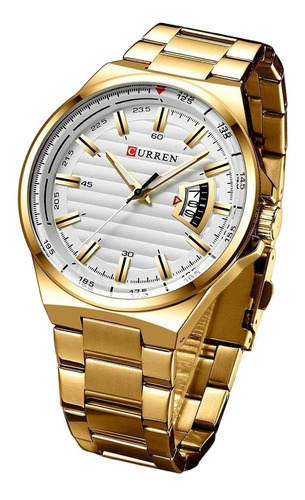 Reloj Para Hombre Marca Curren Pulso Acero Original + Envio