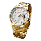 Reloj Para Hombre Marca Curren Pulso Acero Original + Envio