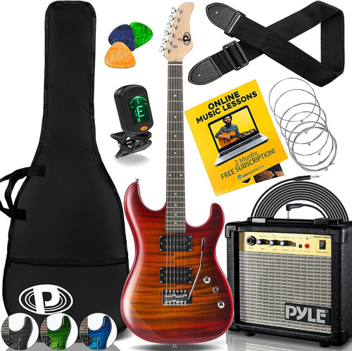 Kit Guitarra Y Amplificador Pyle-pro Pegkt99rd