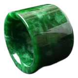 Anillo De Pulgar De Jadeta Esmeralda Para Hombres Y Mujeres