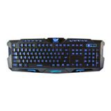 Teclado Usb Brobotix 420028 Ergonómico Iluminación Rgb /v