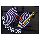 Letrero Led Neon En Acrilico De 3 Mm 40*29cm Disco Vinyl Lp