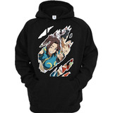 Sudadera Negra Retro Chun-lee, Mai Sf-kof Gamer