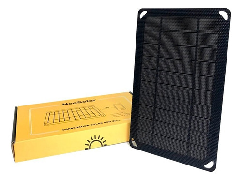 Carregador Energia Solar Usb Celular  Portátil De 5w