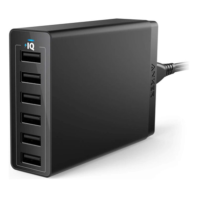 Cargador De Escritorio Anker - 60w - 6 Puertos Usb - Powe