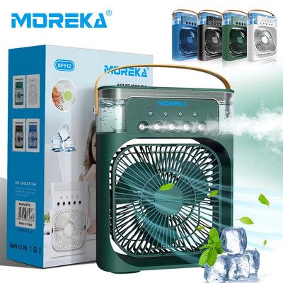 Moreka® Ventilador De Aire Acondicionado Portátil Min Usb Led Color Verde | Meses sin interés