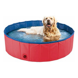 Piscina Banheira Pet Cachorro Grande Dobrável 120 X 30cm