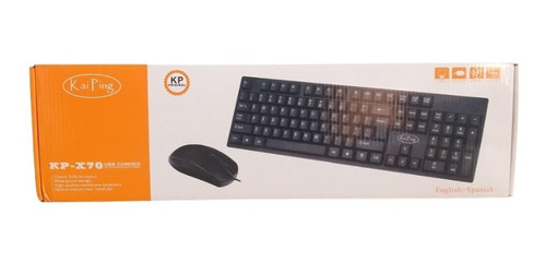 Kit De Teclado Y Mouse  Marca Kai Ping Alambrico