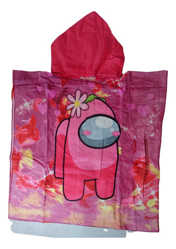 Poncho Infantil Disney Toalla Playero 100% Algodón 60 Cm