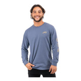 Polera Hombre Stoked Peace Reciclada Azul