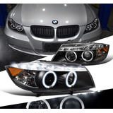 Bmw 323 325 328 335 2006 - 2008 Juego Faros Ojo Angel Negros