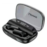 Fone De Ouvido In-ear Sem Fio Lenovo Ear Phone Qt81 Qt 81 Preto Com Luz Led