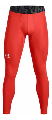 Leggins Malla Deportiva Under Armour Heat Gear Man Naranja