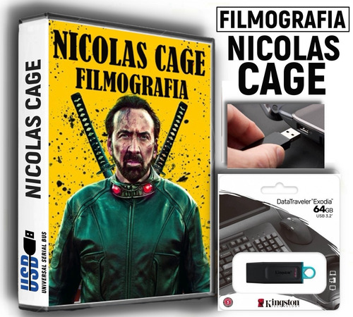 Usb 64 Gb Con Peliculas De Nicolas Cage Filmografia