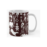 Taza Pinturas Rupestres - Arte Aborigen Calidad Premium