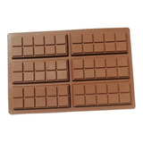 Molde De Silicon Tablillas Chocolate Tabletas Largas 6 Cav