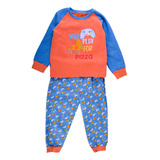 Set 2 Pzas Pijama Niño Naranja Pillin