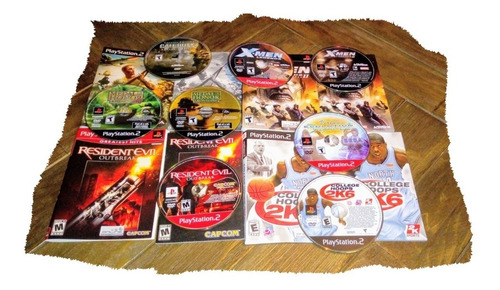 Lote 8 Juegos Ps2  M Honor Frontline/ Resident Evil Outbreak