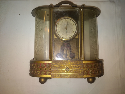 Antiguo Reloj De Mesa Schmid 8 Day Made In Germany