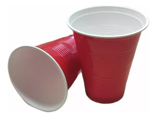 Vaso Plástico Bicolor Grande 16 Oz/500cc 25 Unidades