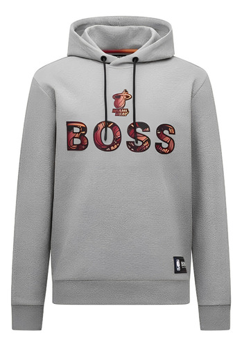 Blusa Moletom Com Capuz Hugo Boss Nba Miami Heat 