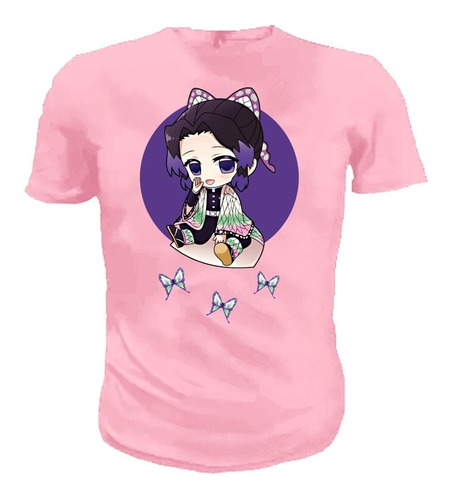 Playera Demon Slayer Shinobu Hola Para  Adultos Y Niños