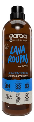 Lava Roupas 1 Litro Concentrado Garoa - (hipoalergênico)