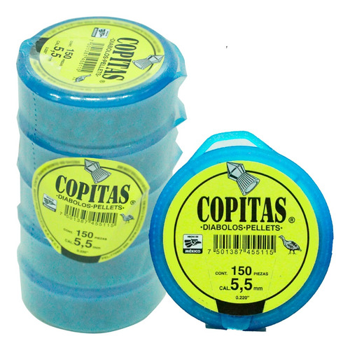 Diábolos Copitas Pellets / Cal.5.5 / 150 X Lata / 50 Latas