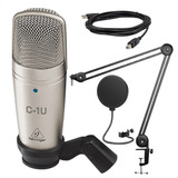 Microfone Condensador Behringer C-1u + Acessórios