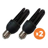 2 Lamparas Led Luz Negras Uv 20w Bajo  Consumo Bares Fiestas