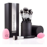 Oscar Charles Professional Makep Chermes Set, 15 Cepillos De