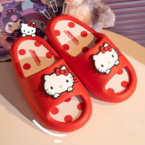 Sandalias Chanclas New Kawaii Sanrio Hello Kitty, Pantuflas