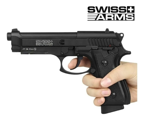 Pistola P92 Swiss Arms+500 Balines+2co2  Jainelfishing