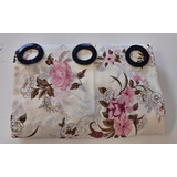 Cortina Floral Estampada Rose Sala ,quarto 2,00mx2,50m