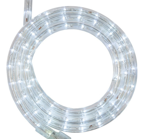 Manguera Led Redonda Tivoli Gel Transparente Navidad 10 Mts