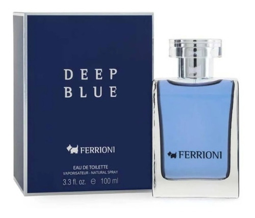 Perfume Deep Blue Ferrioni Hombre 100m Eau Toilette Original