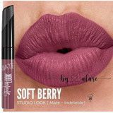 Labial Liquido Studio Look Color Intenso. Cyzone Soft Berry Acabado Mate