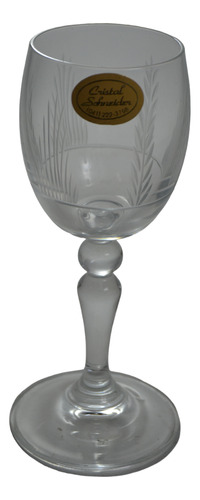 Taça Schneider Licor Em Cristal Lapidado Anos 80