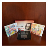 Nintendo 2ds Negro/rojo + Super Smash Bros 3ds Y Pokemon Sol