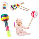 Set Infantil - Juguetes Percusion - Tambor - Xilofono -sonaj