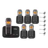 Kit Telefone Ts 5150 + 5 Ramal Ts 5121 + 6 Headset Intelbras