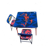 Mesa Infantil Didactica Spiderman C/ Sillas Plegable