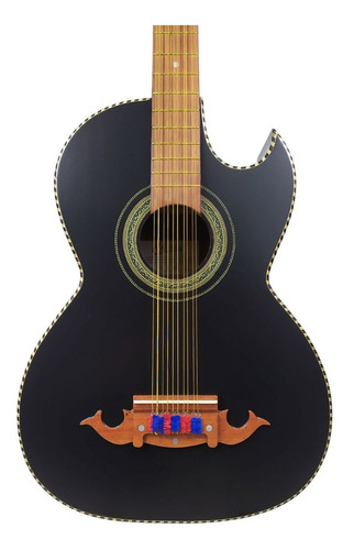 Classic 1-cn-b5 Bajo Quinto Acustico Curva Negro Caja Grande