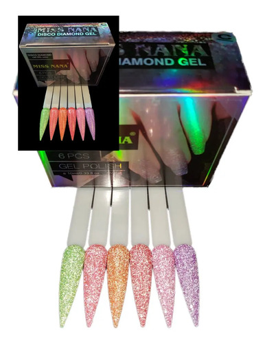Miss Nana Reflejante Gel Uv/led 6 Colores
