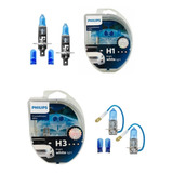 Kit Lampadas Philips Crystal Vision Ultra H1 + H3 4300k