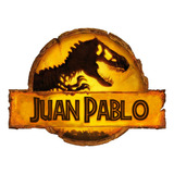 Logo Digital Jurassic World Dominio Personalizado Con Nombre